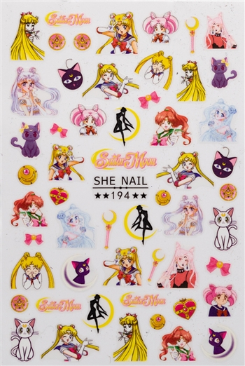 Sailor Moon Nail Stickers # 409